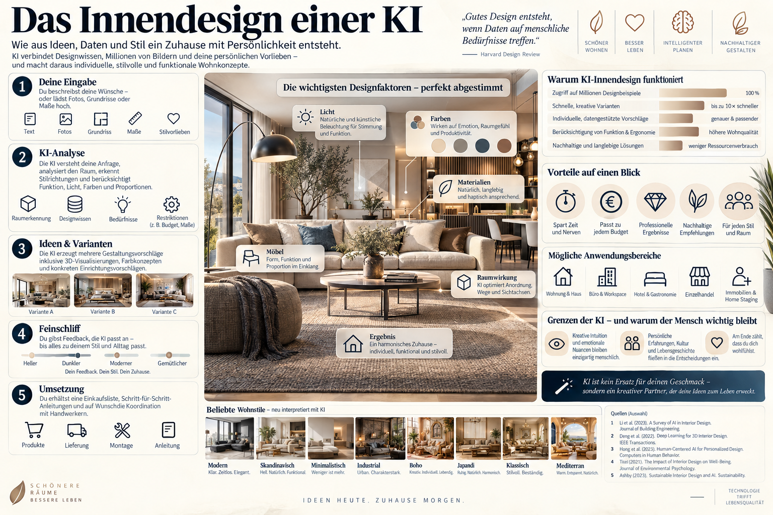 Infografik: Das Innendesign einer KI